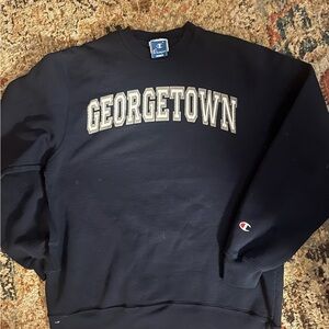 Champion Georgetown Navy Blue Men's Sweatshirt